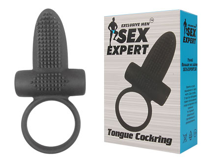 Эрекционное кольцо с вибрацией Sex Expert