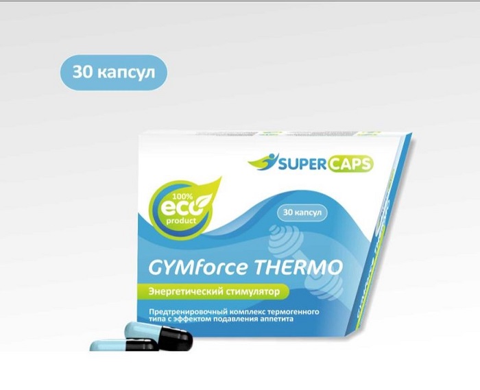 Энергетический стимулятор GYMforce Thermo 30 капсул