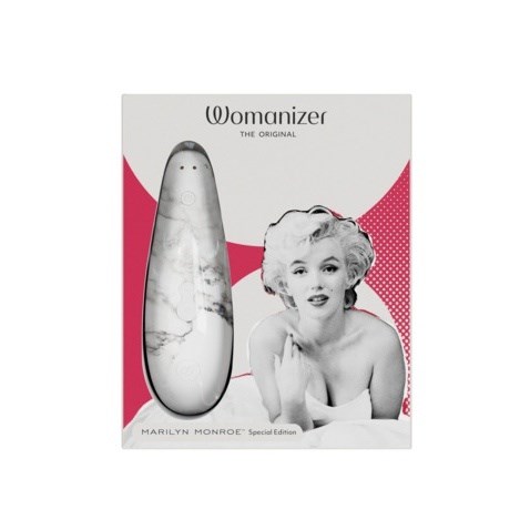 Бесконтактный клиторальный стимулятор Womanizer Marilyn Monroe White Marble