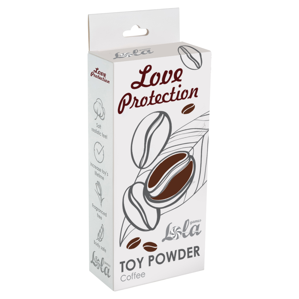 Пудра для игрушек ароматизированная Love Protection кофе 30гр