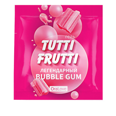 Гель "Tutti-FruttiI BUBBLE GUM  4г