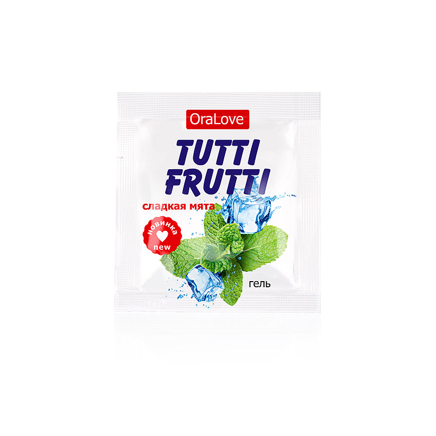 Гель "Tutti-FruttiI сладкая мята" серии "OraLove" одноразовая упаковка 4г
