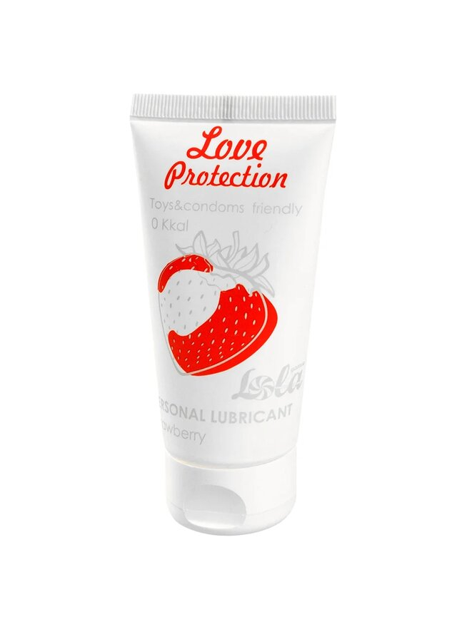 Лубрикант на водной основе Lola Games Love Protection Strawberry