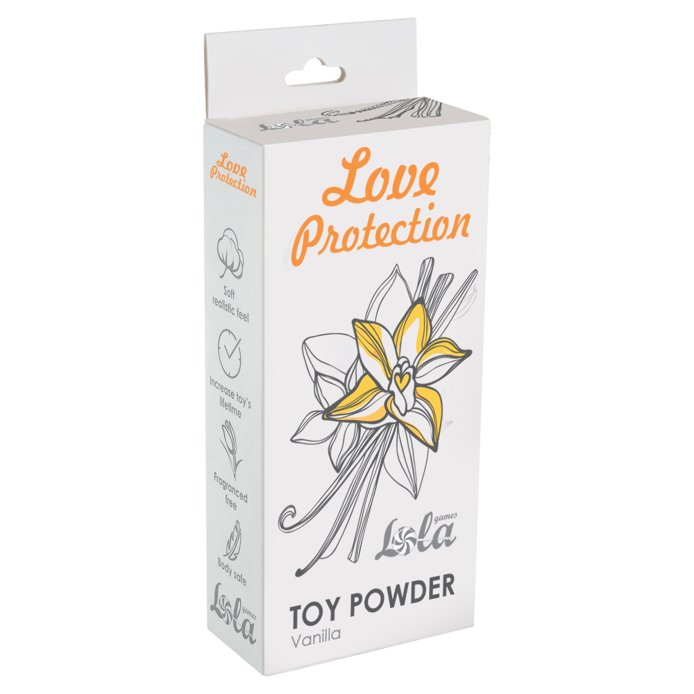 Пудра для игрушек ароматизированная Love Protection ваниль 30гр