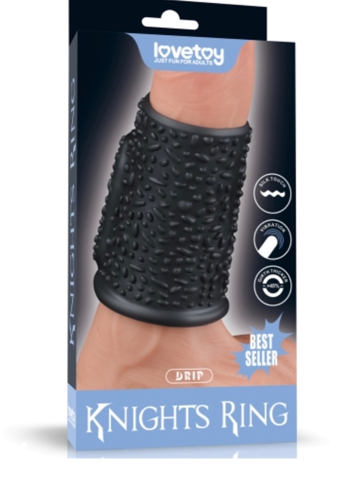 Эрекционное вибрирующее кольцо Drip Knights