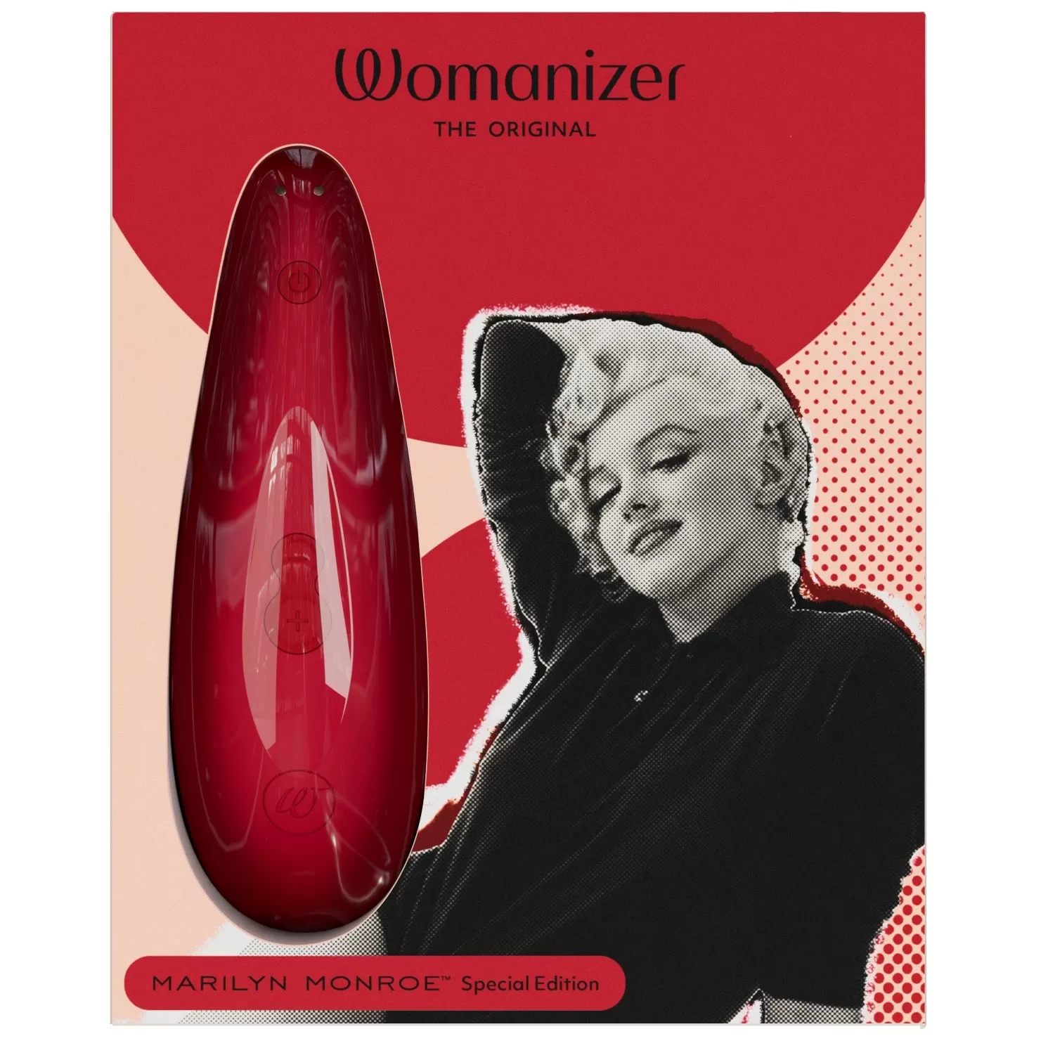 Бесконтактный клиторальный стимулятор Womanizer Marilyn Monroe Vivid Red