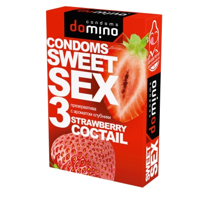 Презервативы Domino Sweet Sex STRAWBERRY