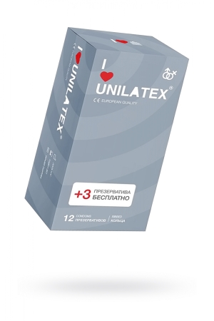 Презервативы Unilatex Ribbed №15 ребристые