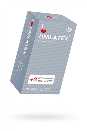Презервативы с точками Unilatex Dotted - 15 шт.