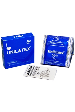 Презервативы Unilatex Natural Plain - 3 шт.Классические